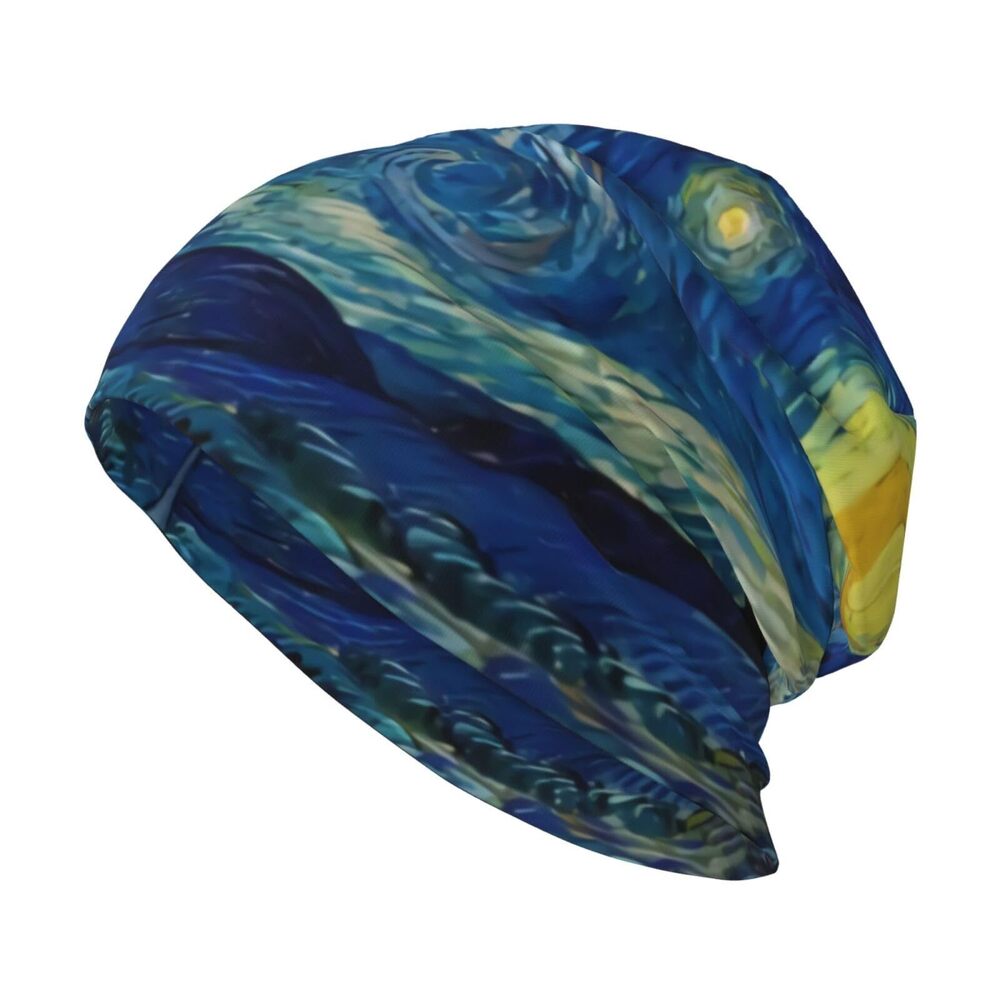 8840 The Starry Night Slouchy Beanie & , Hip-Hop Soft Lightweight Baggy